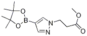 Structure of methyl 3-(4-(4,4,5,5-tetramethyl-1,3,2-dioxaborolan-2-yl)-1H-pyrazol-1-yl)propanoate