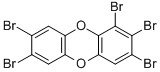 Structure of 1,2,3,7,8-PENTABROMODIBENZO-P-DIOXIN