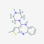 Structure of OLANZAPINE-D8