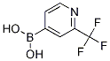 Structure of 2-(Trifluoromethyl)pyridine-4-boronic acid