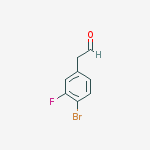(4-BROMO-3-FLUOROPHENYL)ACETALDEHYDE结构式