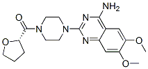 Structure of Piperazine, 1-(4-amino-6,7-dimethoxy-2-quinazolinyl)-4-[(tetrahydro-2-furanyl)carbonyl]-, (S)-