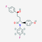 Structure of EZETIMIBE-D4