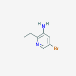 Structure of 5-bromo-2-ethylpyridin-3-amine