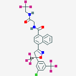 Chemical structure of afoxolaner