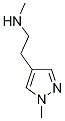 Structure of N-methyl-2-(1-methyl-1H-pyrazol-4-yl)ethanamine(SALTDATA: FREE)