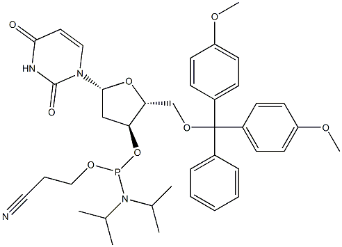 Structure of DMT-DU AMIDITE 0.25G, AB, SINGLE
