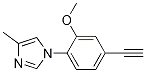 Structure of 1H-IMidazole, 1-(4-ethynyl-2-Methoxyphenyl)-4-Methyl-