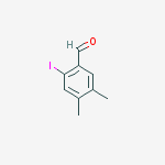 2-LODO-4,5-DIMETHYLBENZALDEHYDE结构式