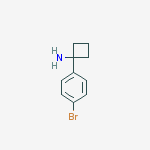 Structure of 1-(4-bromophenyl)cyclobutanamine