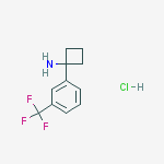 Structure of Cyclobutanamine, 1-[3-(trifluoromethyl)phenyl]-