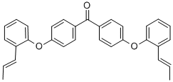 4,4`-二[2-(1-丙烯基)苯氧基]二苯甲酮结构式