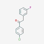 Structure of 1-(4-Chlorophenyl)-2-(3-fluorophenyl)ethanone