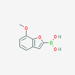 Structure of (7-Methoxybenzofuran-2-yl)boronic acid