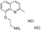Structure of 2-[(2-methyl-8-quinolinyl)oxy]ethanamine(SALTDATA: 2.2HCl 0.7H2O)