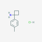 Structure of 1-(4-methylphenyl)cyclobutan-1-amine;hydrochloride