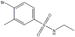 4-Bromo-N-ethyl-3-methylbenzenesulfonamide结构式
