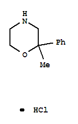 2-methyl-2-phenylmorpholine hydrochloride结构式