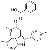 Structure of 4-[3-[2-(Dimethylamino)-2-oxoethyl]-6-methylimidazo[1,2-a]pyridin-2-yl]benzoic Acid