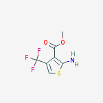 Structure of methyl 2-amino-4-(trifluoromethyl)thiophene-3-carboxylate