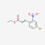 Structure of ethyl 3-(4-bromo-2-nitrophenyl)acrylate