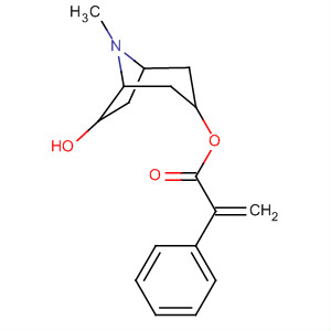 Structure of Benzeneacetic acid, a-methylene-,6-hydroxy-8-methyl-8-azabicyclo[3.2.1]oct-3-yl ester