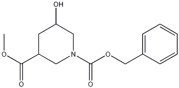 Structure of Methyl 1-Cbz-5-Hydroxypiperidine-3-carboxylate