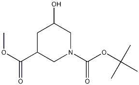 Structure of Methyl 1-boc-5-hydroxypiperidine-3-carboxylate