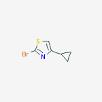 Structure of 2-bromo-4-cyclopropylthiazole