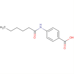 Structure of Benzoic acid, 4-[(1-oxohexyl)amino]-