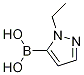 Structure of 1-Ethylpyrazole-5-boronic Acid