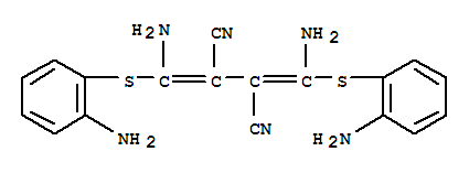 Structure of 2,3-Bis[amino[(2-aminophenyl)thio]methylene]butanedinitrile