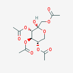 Structure of 1,3,4,5-TETRA-O-ACETYL-L-SORBOPYRANOSE