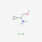 Structure of 1-Cyclopropyl-2-methoxyethanamine hydrochloride