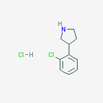 Structure of 3-(2-CHLORO-PHENYL) PYRROLIDINE HCL