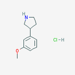 Structure of 3-(3-METHOXY-PHENYL) PYRROLIDINE HCL