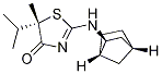 (5S)-2-[(1S,2S,4R)-双环[2.2.1]庚烷-2-氨基]-5-甲基-5-异丙基-4(5H)-噻唑酮结构式