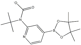 Structure of 2-(tert-Butoxycarbonylamino)pyridine-4-boronic acid pinacol ester