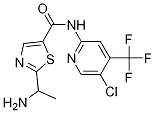 Structure of 5-ThiazolecarboxaMide, 2-(1-aMinoethyl)-N-[5-chloro-4-(trifluoroMethyl)-2-pyridinyl]-