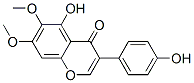 Structure of 5-Hydroxy-3-(4-hydroxyphenyl)-6,7-dimethoxy-4H-1-benzopyran-4-one
