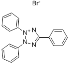 Structure of 2,3,5-TRIPHENYLTETRAZOLIUM BROMIDE