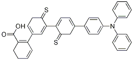 4-(5'-(4-(DiphenylaMino)phenyl)-[2,2'-bithiophen]-5-yl)cyclohexa-1,3-dienecarboxylic acid结构式