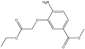 Structure of methyl 4-amino-3-(2-ethoxy-2-oxoethoxy)benzoate