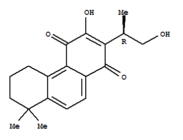 Structure of 1-hydroxy-2-(1-hydroxypropan-2-yl)-8,8-dimethyl-5,6,7,8-tetrahydrophenanthrene-3,4-dione