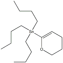 Structure of Stannane, tributyl(3,4-dihydro-2H-pyran-6-yl)-