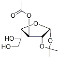 3-O - 乙酰基 - 1,2-O - 异亚丙基 -α-D - 呋喃半乳糖结构式