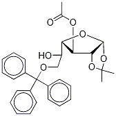 Structure of 3-Acetyl-1,2-O-isopropylidene-6-O-trityl-α-D-galactofuranose