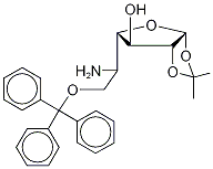 5-Amino-5-deoxy-1,2-O-isopropylidene-6-O-trityl-a-D-galactofuranose结构式
