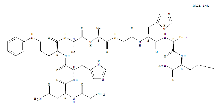 Structure of gastrin-releasing peptide 10, Ala(6)-