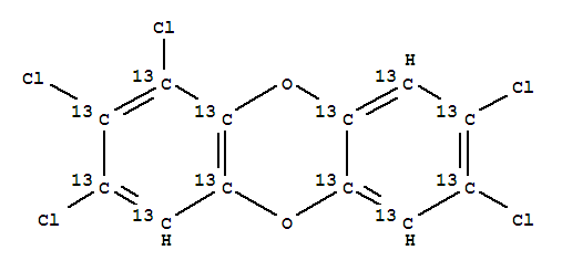 Structure of 13C12H3Cl5O2